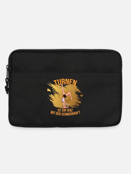 Turnen ist ein Tanz mit der Schwerkraft - Laptoptasche 13" - Schwarz