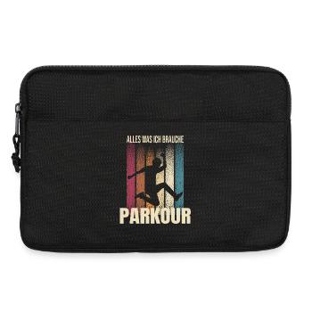 Alles was ich brauche - Parkour - Laptoptasche 13" - Schwarz - Vorne