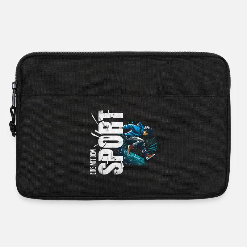 Eins mit dem Sport - Parkour - Laptoptasche 13" - Schwarz