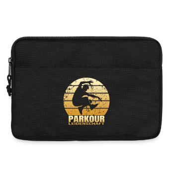 Parkour Leidenschaft - Laptoptasche 13" - Schwarz - Vorne