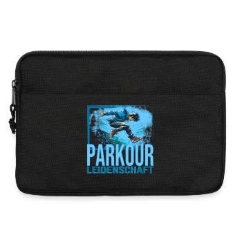 Parkour Leidenschaft - Laptoptasche 13" - Schwarz - Vorne