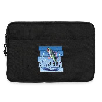 Angeln - Laptoptasche 13" - Schwarz - Vorne