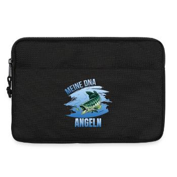 Meine DNA - Angeln - Laptoptasche 13" - Schwarz - Vorne