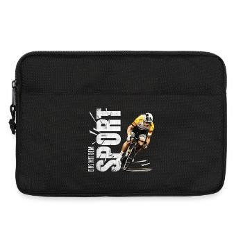 Eins mit dem Sport - Radsport - Laptoptasche 13" - Schwarz - Vorne