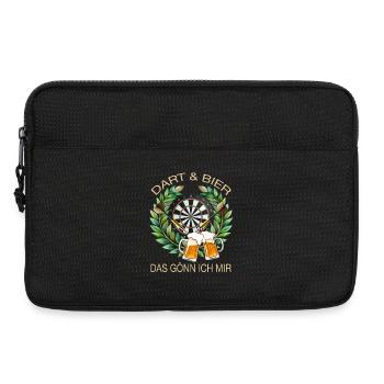 Dart & Bier - Das gönn ich mir - Laptoptasche 13" - Schwarz - Vorne