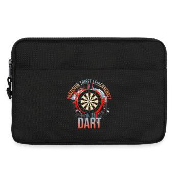 Präzision trifft Leidenschaft - Dart - Laptoptasche 13" - Schwarz - Vorne