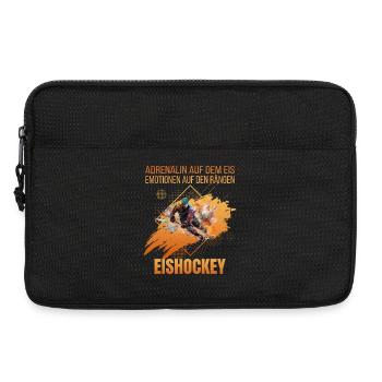 Adrenalin auf dem Eis Emotionen auf den Rängen - Laptoptasche 13" - Schwarz - Vorne