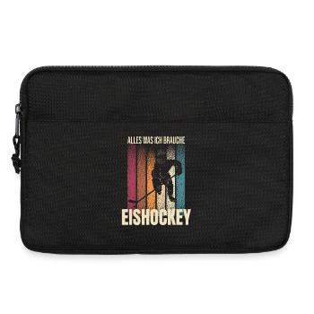 Alles was ich brauche - Eishockey - Laptoptasche 13" - Schwarz - Vorne