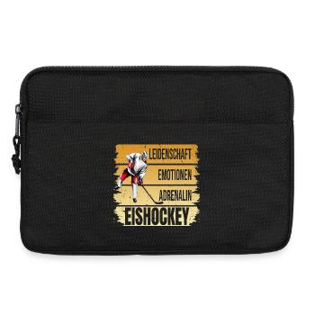 Leidenschaft - Emotionen - Adrenalin - Eishockey - Laptoptasche 13" - Schwarz - Vorne