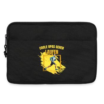 Coole Opas gehen Laufen - Laptoptasche 13" - Schwarz - Vorne