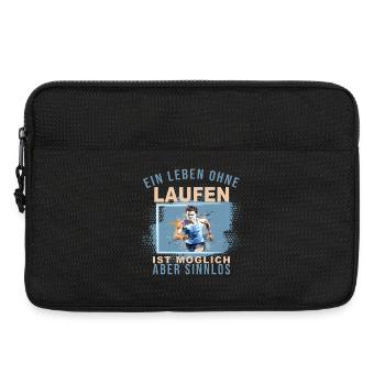Ein Leben ohne Laufen ist möglich, aber Sinnlos - Laptoptasche 13" - Schwarz - Vorne