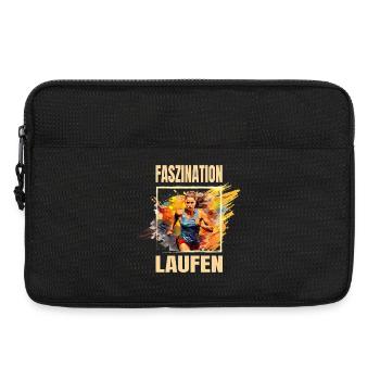 Faszination Laufen - Laptoptasche 13" - Schwarz - Vorne