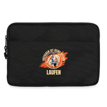 Laufen: Aufgeben ist keine Option - Laptoptasche 13" - Schwarz - Vorne