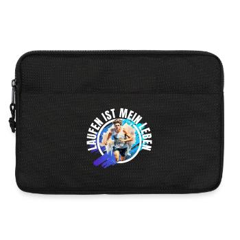 Laufen ist mein Leben - Laptoptasche 13" - Schwarz - Vorne