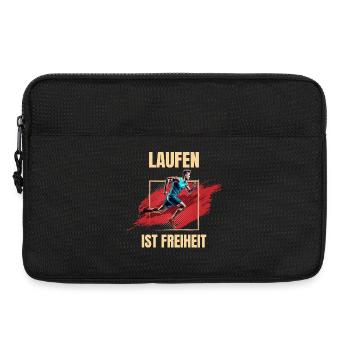 Laufen ist Freiheit - Laptoptasche 13" - Schwarz - Vorne