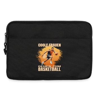 Coole Frauen gehen zum Basketball - Laptoptasche 13" - Schwarz - Vorne