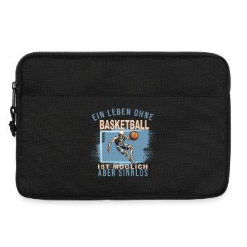Ein Leben ohne Basketball ist möglich... - Laptoptasche 13" - Schwarz - Vorne