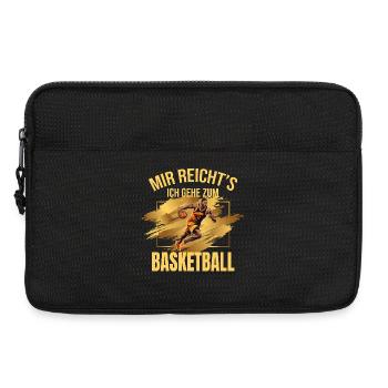 Mir reicht's, ich gehe zum Basketball - Laptoptasche 13" - Schwarz - Vorne