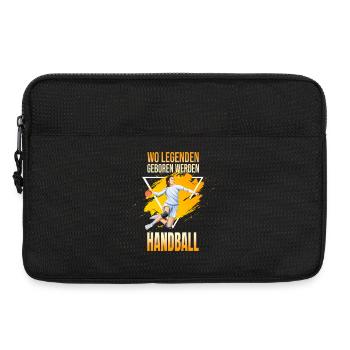 Wo Legenden geboren werden - Handball - Laptoptasche 13" - Schwarz - Vorne