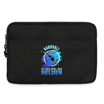 Handball ist das Spiel der Helden - Laptoptasche 13" - Schwarz - Vorne