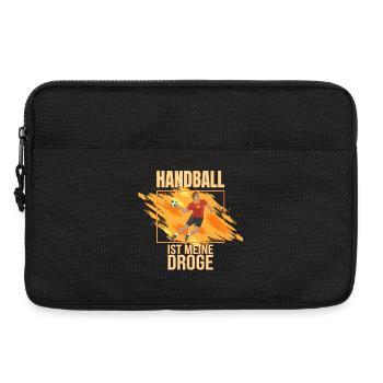 Handball ist meine Droge - Laptoptasche 13" - Schwarz - Vorne