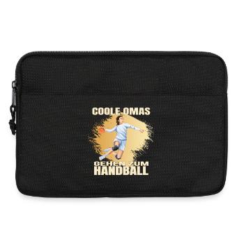 Coole Omas gehen zum Handball - Laptoptasche 13" - Schwarz - Vorne