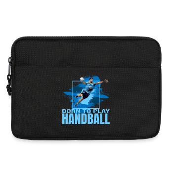 Born to play Handball - Laptoptasche 13" - Schwarz - Vorne