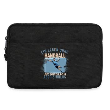 Ein Leben ohne Handball ist möglich, aber Sinnlos - Laptoptasche 13" - Schwarz - Vorne