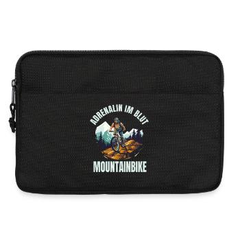 Adrenalin im Blut - Mountainbike - Laptoptasche 13" - Schwarz - Vorne