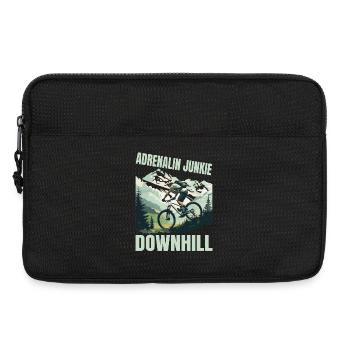 Adrenalin Junkie - MTB Downhill - Laptoptasche 13" - Schwarz - Vorne