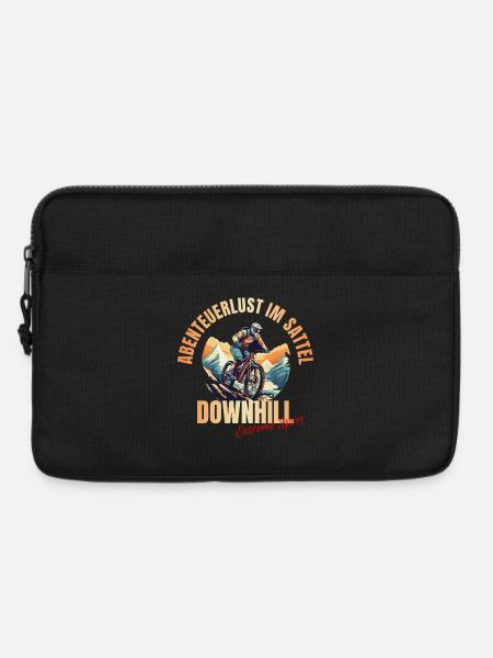 MTB: Abenteuerlust im Sattel - Laptoptasche 13" - Schwarz