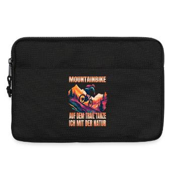 MTB: Auf dem Trail tanze ich mit der Natur - Laptoptasche 13" - Schwarz - Vorne
