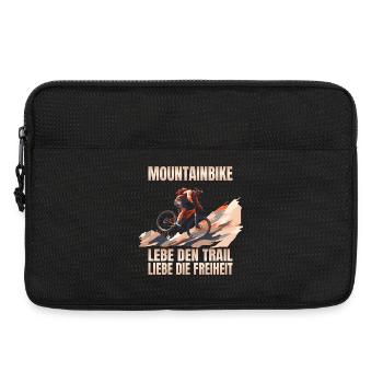 Lebe den Trail - Liebe die Freiheit - Laptoptasche 13" - Schwarz - Vorne
