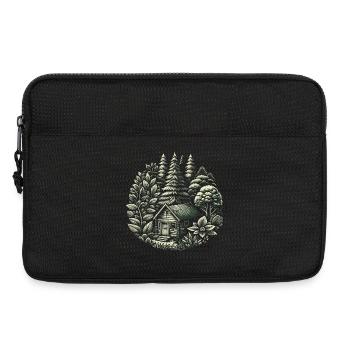 living in a cabin in the woods - Laptop bag 13" - black - Front