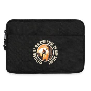 Klettern ist wie eine Reise zu mir selbst - Laptoptasche 13" - Schwarz - Vorne