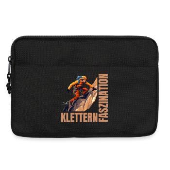 Faszination Klettern - Laptoptasche 13" - Schwarz - Vorne