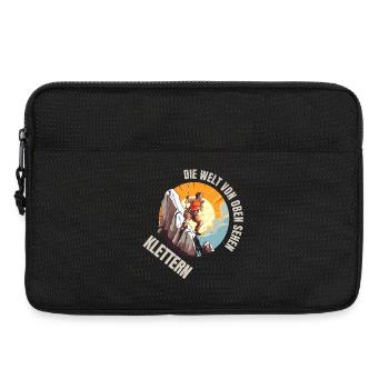 Die Welt von oben sehen - Laptoptasche 13" - Schwarz - Vorne