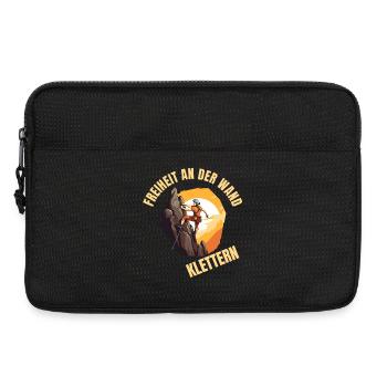 Freiheit an der Wand - Laptoptasche 13" - Schwarz - Vorne