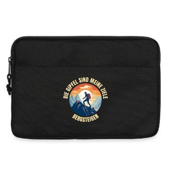 Die Gipfel sind meine Ziele - Laptoptasche 13" - Schwarz - Vorne