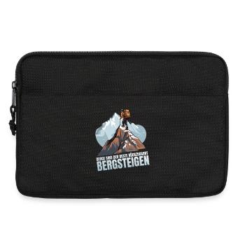 Berge sind der beste Rückzugsort - Laptoptasche 13" - Schwarz - Vorne