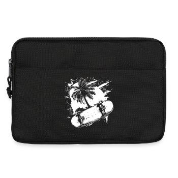 Skateboarding Drawing - Laptop bag 13" - black - Front