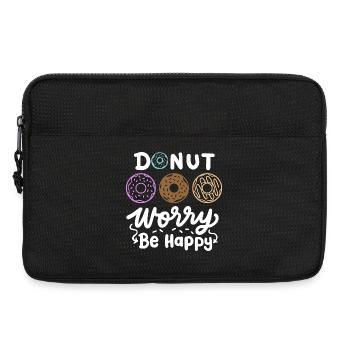 Donut inspirierender Donut - Laptoptasche 13" - Schwarz - Vorne