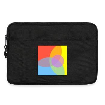 Colour Play Pattern - Laptop bag 13" - black - Front