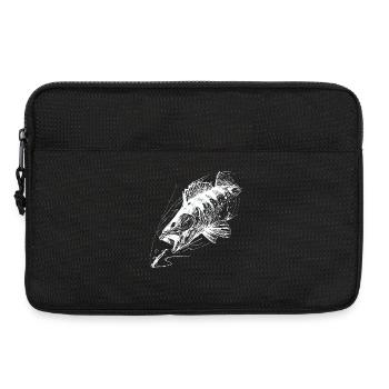 Poisson de vie ! - T-shirt de pêche Zander Attack 2 W - Sacoche pour ordinateur portable 13 pouces - noir - Devant