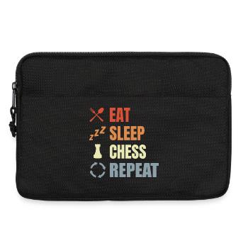 Schachspieler Motivation - Laptoptasche 13" - Schwarz - Vorne