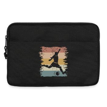 retro Fußball Spieler vintage Fußballer Mannschaft - Laptoptasche 13" - Schwarz - Vorne