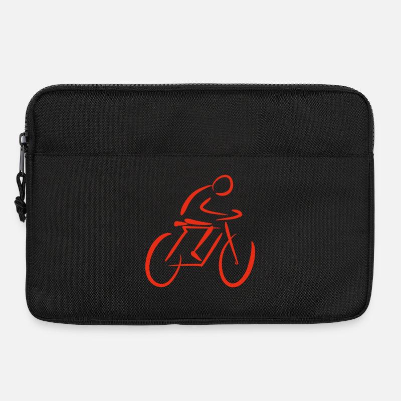 Fahrrad Stilisiert - Laptoptasche 13" - Schwarz