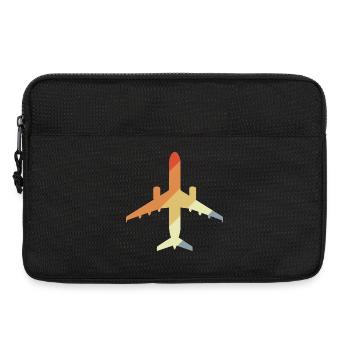 Avion rétro - Sacoche pour ordinateur portable 13 pouces - noir - Devant