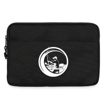 Angler Skizze - Laptoptasche 13" - Schwarz - Vorne