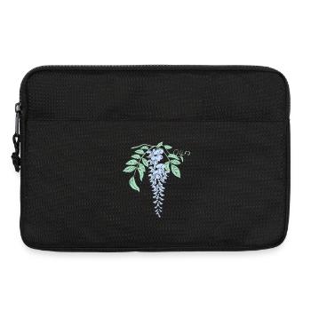 Glycine Fleurs de glycine - Sacoche pour ordinateur portable 13 pouces - noir - Devant
